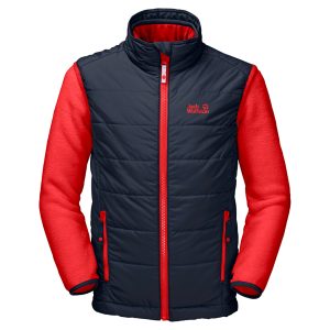 Jack Wolfskin 3 In 1 Glen Dale Jacket Kids Night Blue/Red