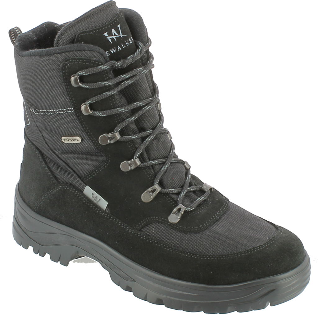 Icewalkers  Mid WP Vintersko m/Vendbare Pigger W Black
